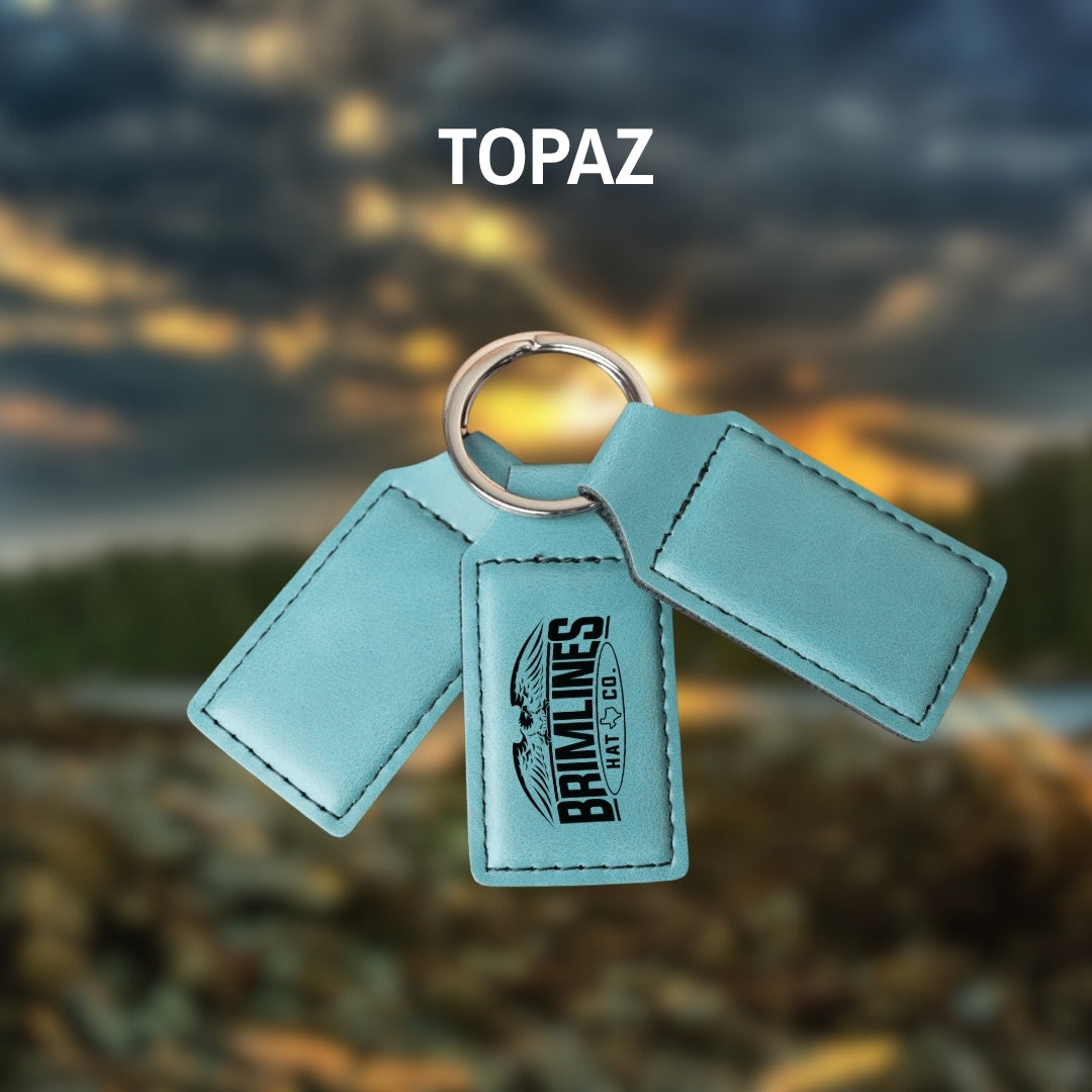 Personalized Leatherette Keychains