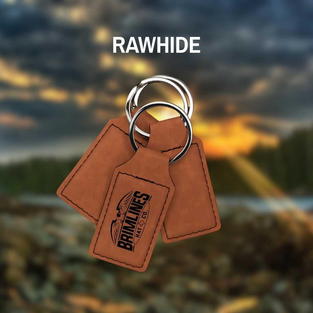 Personalized Leatherette Keychains