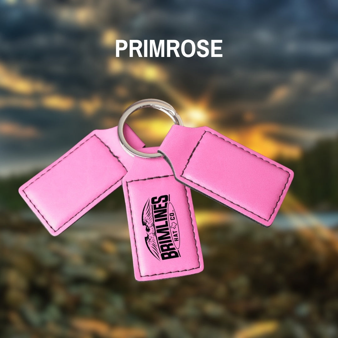 Personalized Leatherette Keychains