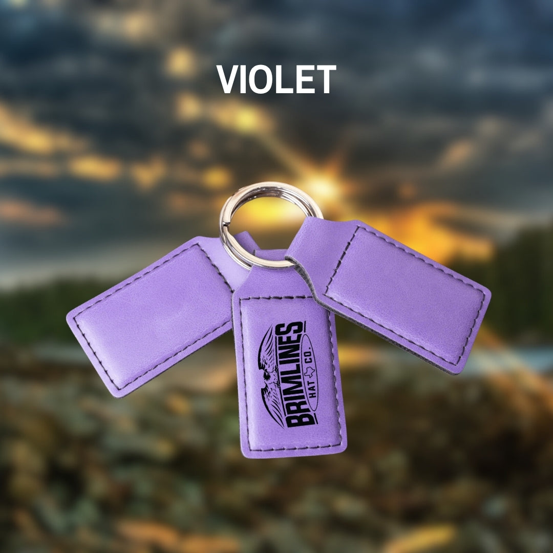 Personalized Leatherette Keychains