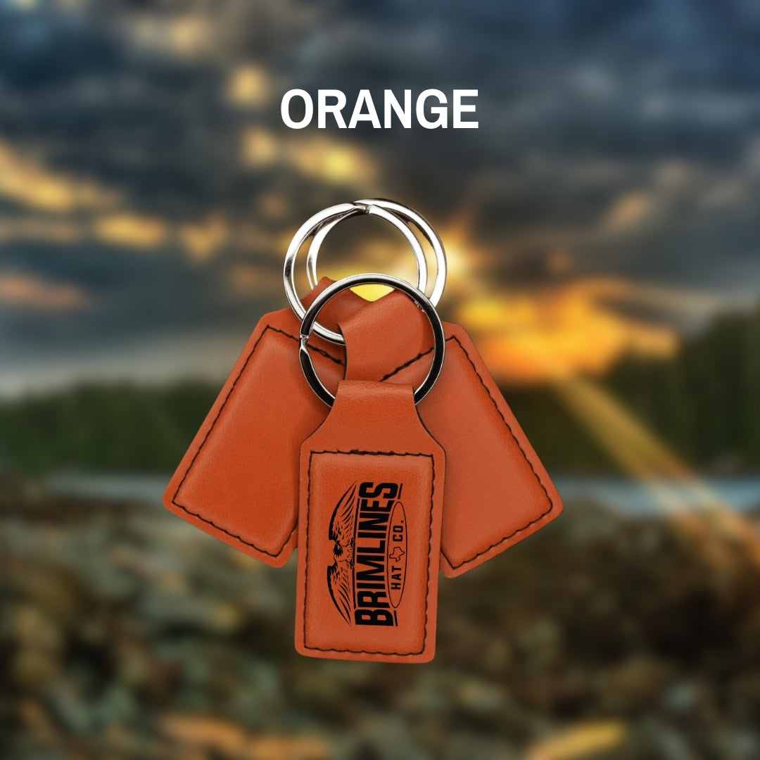 Personalized Leatherette Keychains