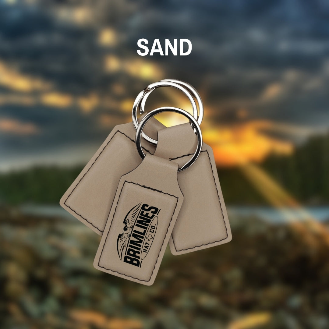 Personalized Leatherette Keychains