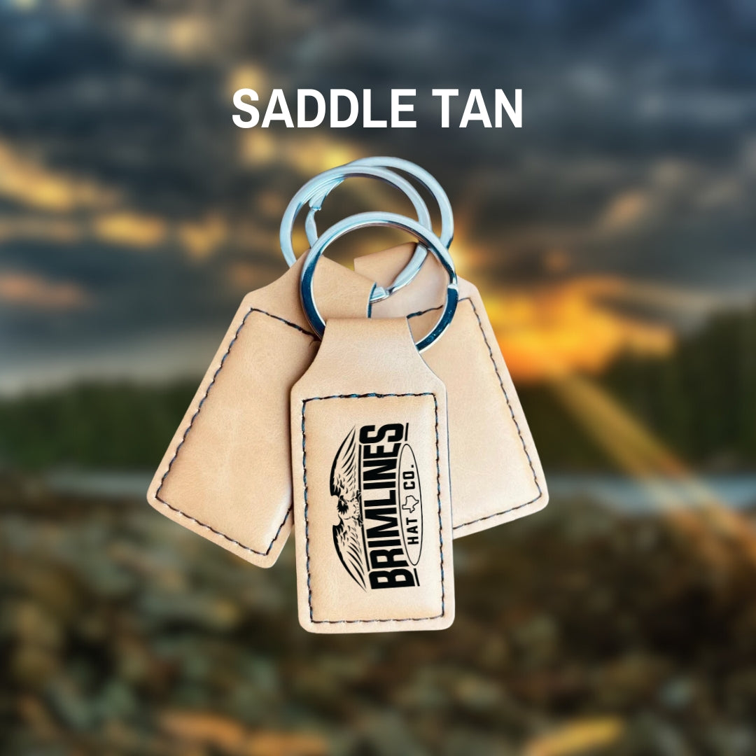 Personalized Leatherette Keychains