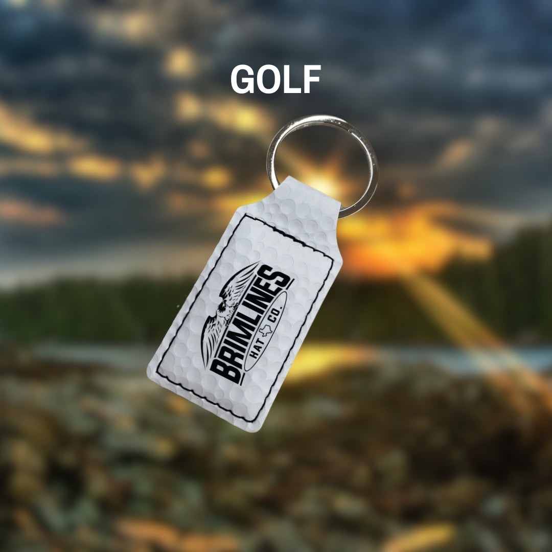 Personalized Leatherette Keychains