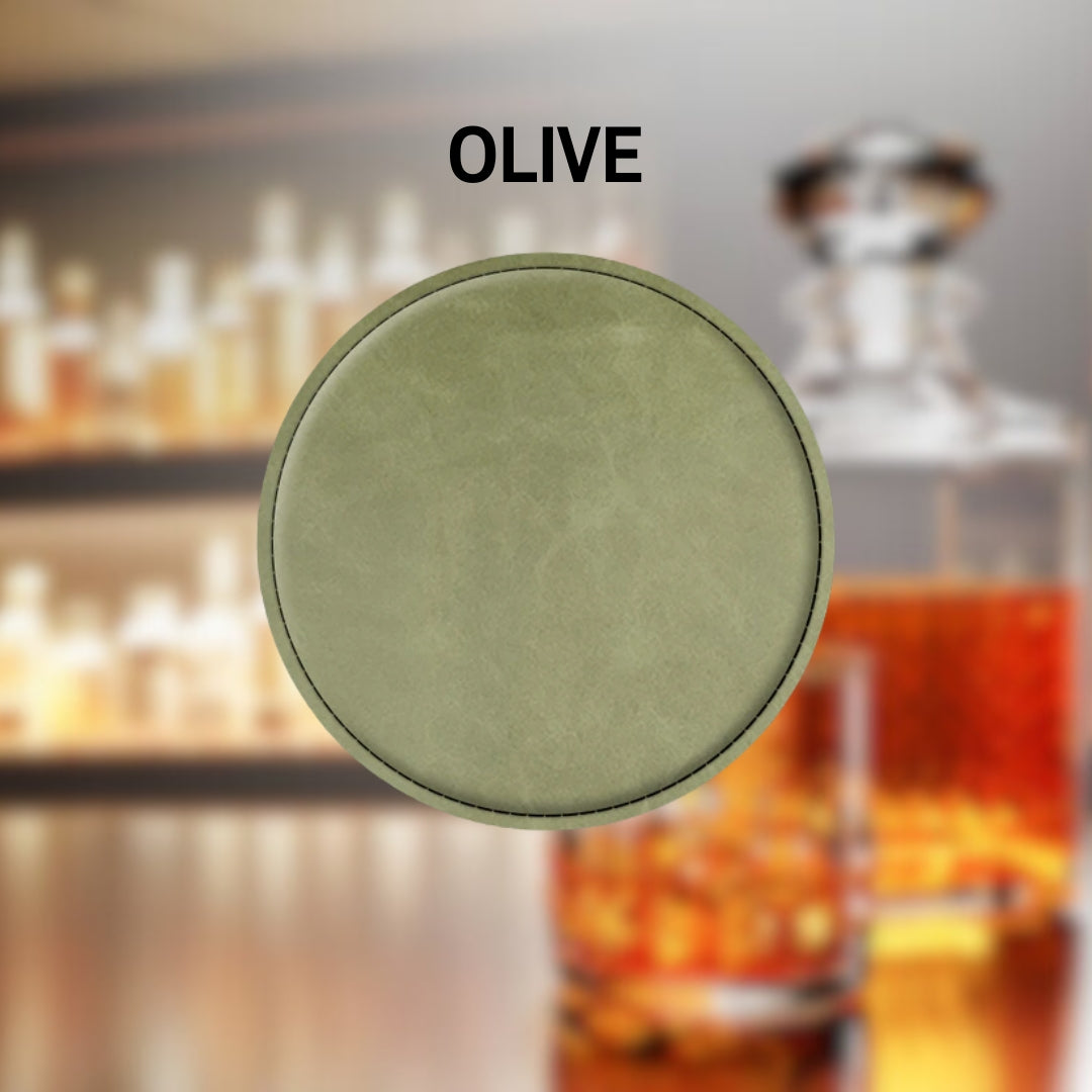 Personalized 4" Circle Coasters (Pack of 6)