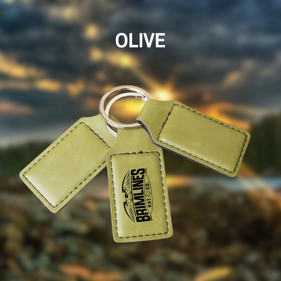 Personalized Leatherette Keychains