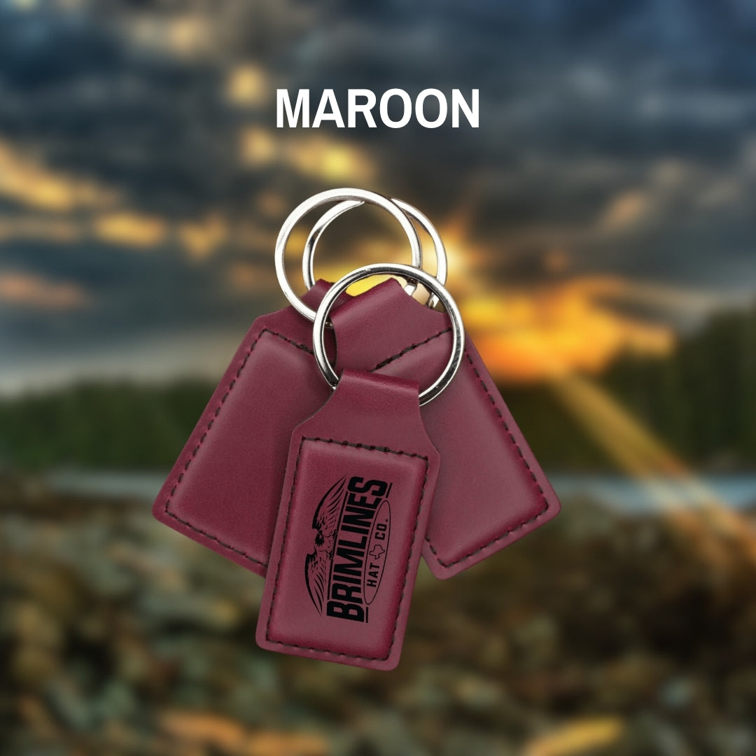 Personalized Leatherette Keychains