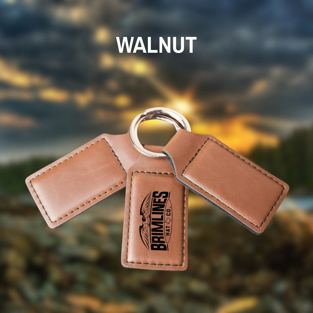 Personalized Leatherette Keychains