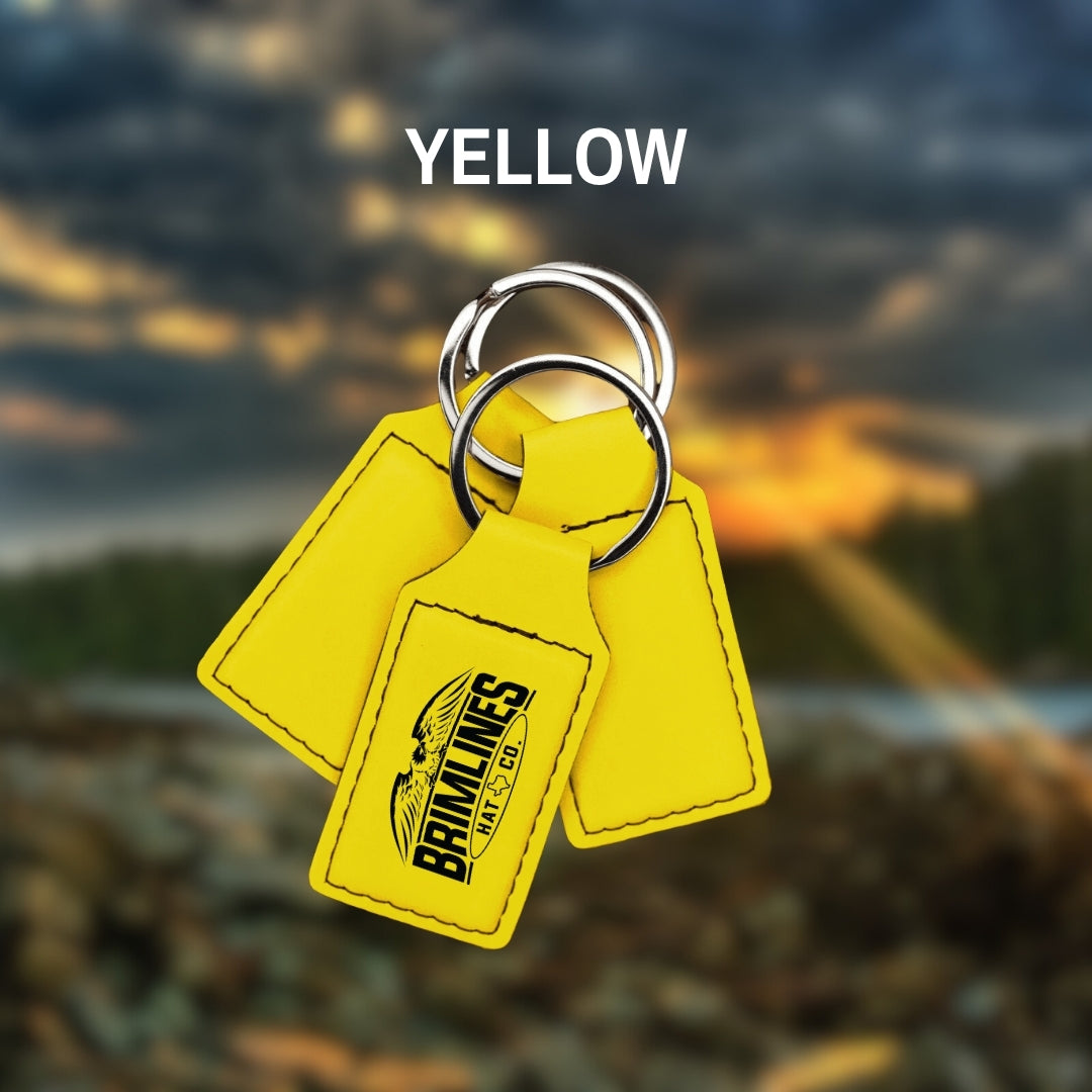 Personalized Leatherette Keychains