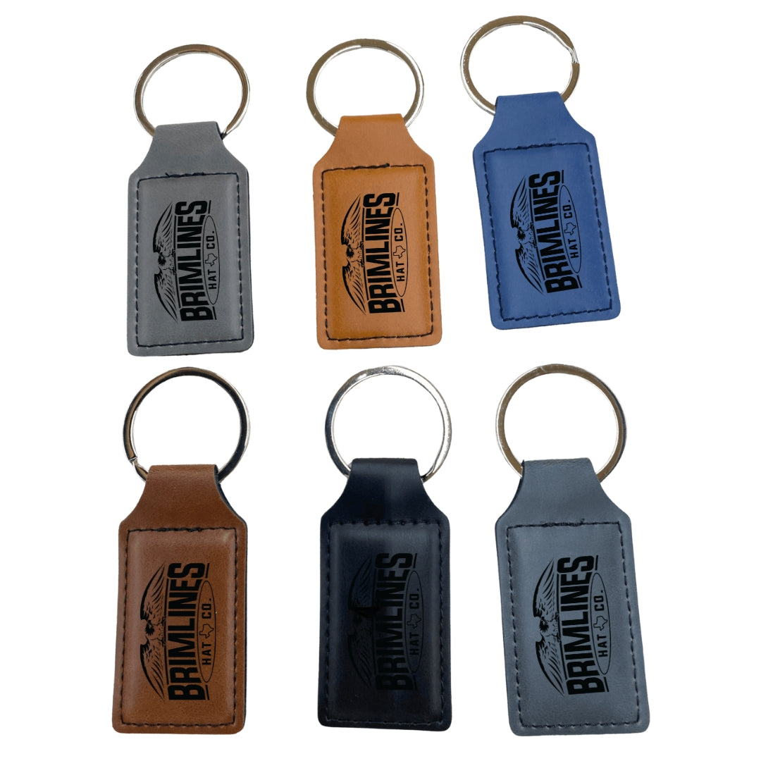 Personalized Leatherette Keychains